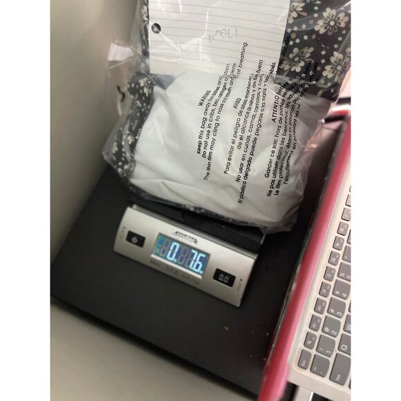 Ann Taylor shirt blouse top women's medium black with white floral pattern layer - Picture 13 of 14